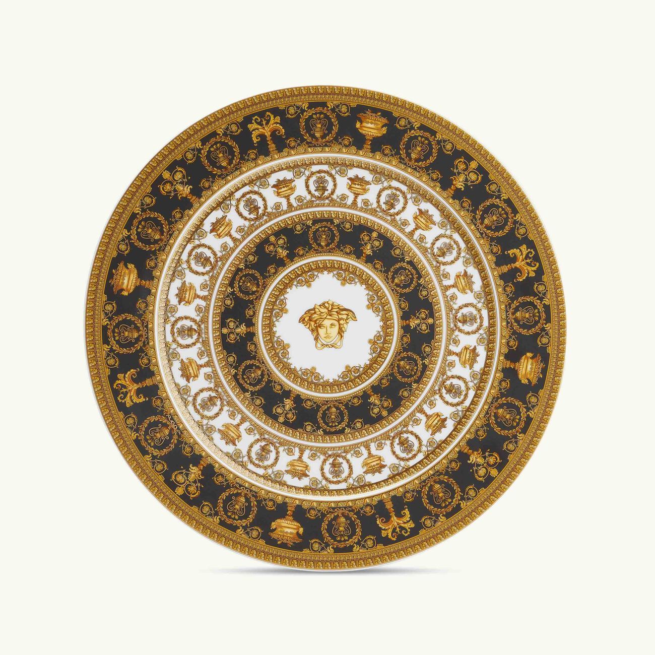 versace i love baroque charger plate round gold 33cm