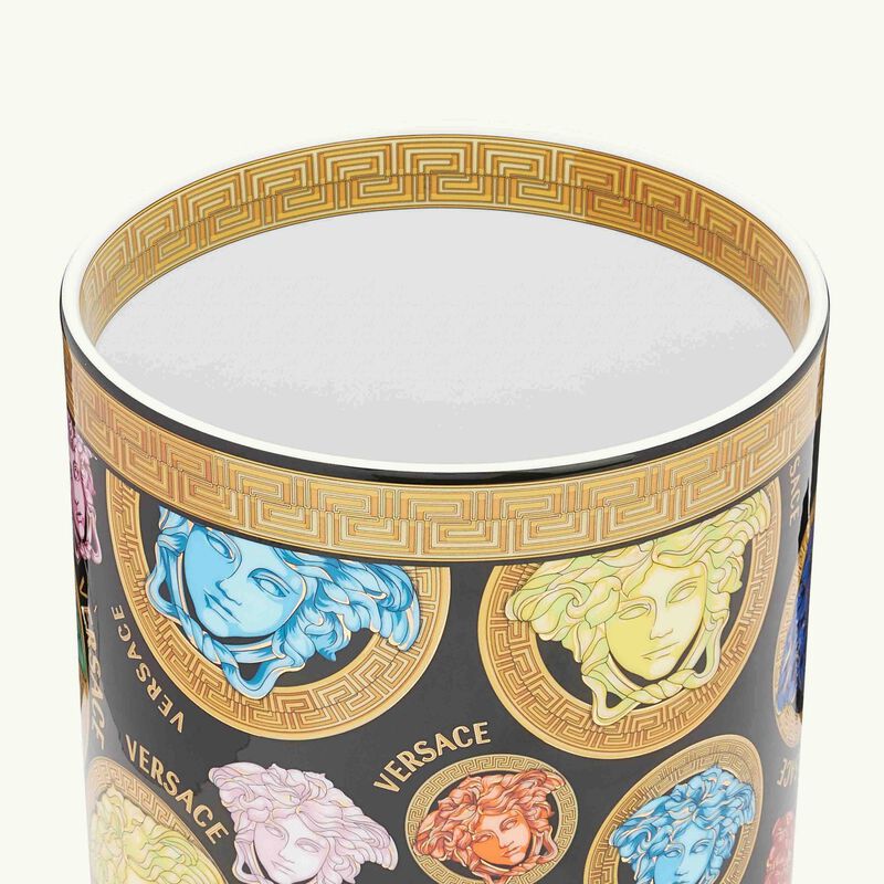 versace medusa amplified vase small green