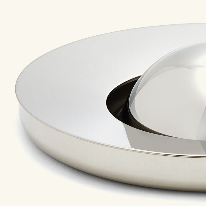 christofle oh de ashtray round small silver