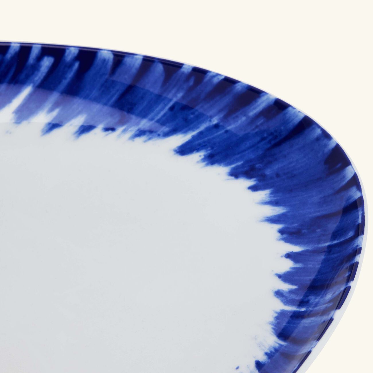 bernardaud in bloom serving platter oval blue 13cm