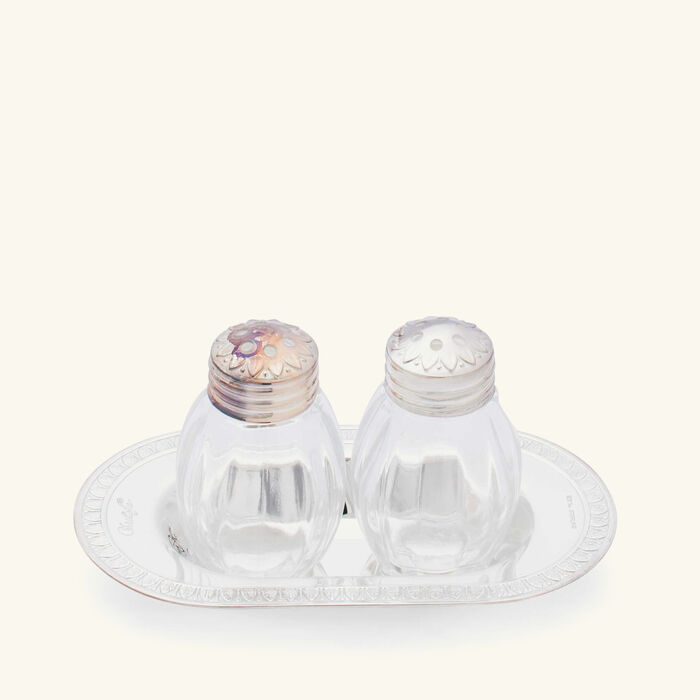 christofle malmaison salt pepper shakers silver