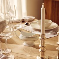 bernardaud dune gravy boat white