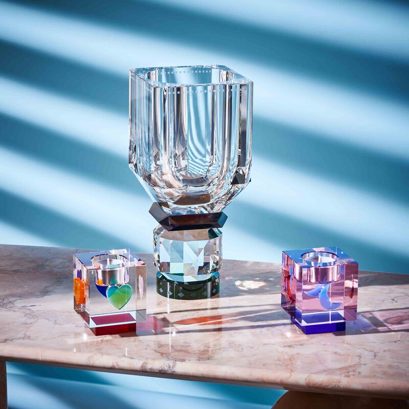 Lea Heart Tea Light Holder Red reflections copenhagen lea heart tea light holder red