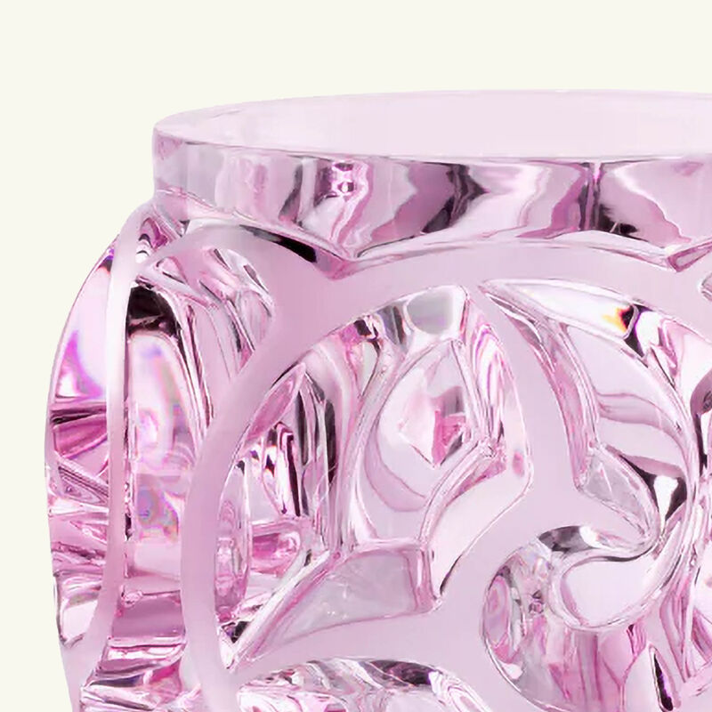 لاليك مزهرية توربيون كبيرة جدًا باللون الوردي