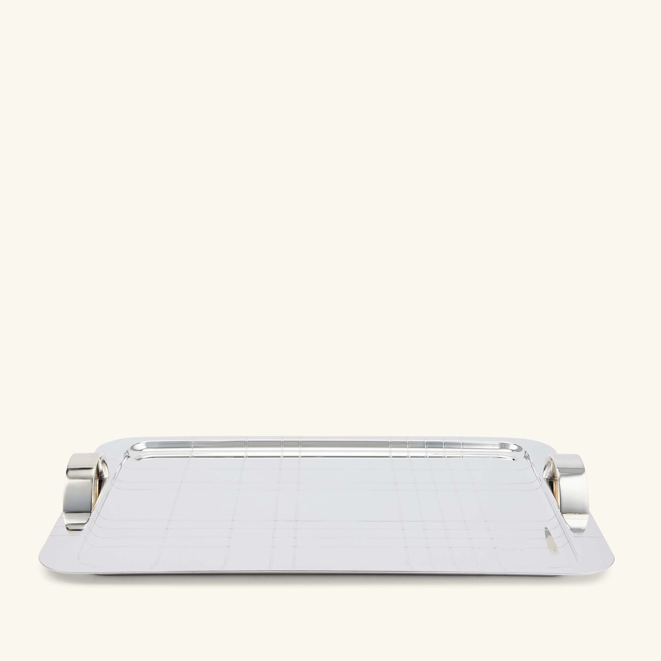 christofle graphik serving tray rectangular large silver