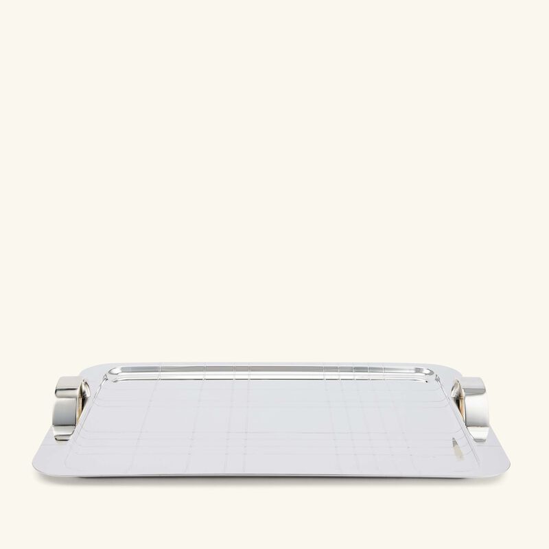 christofle graphik serving tray rectangular large silver