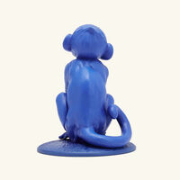 lladro little monkey sculpture small blue