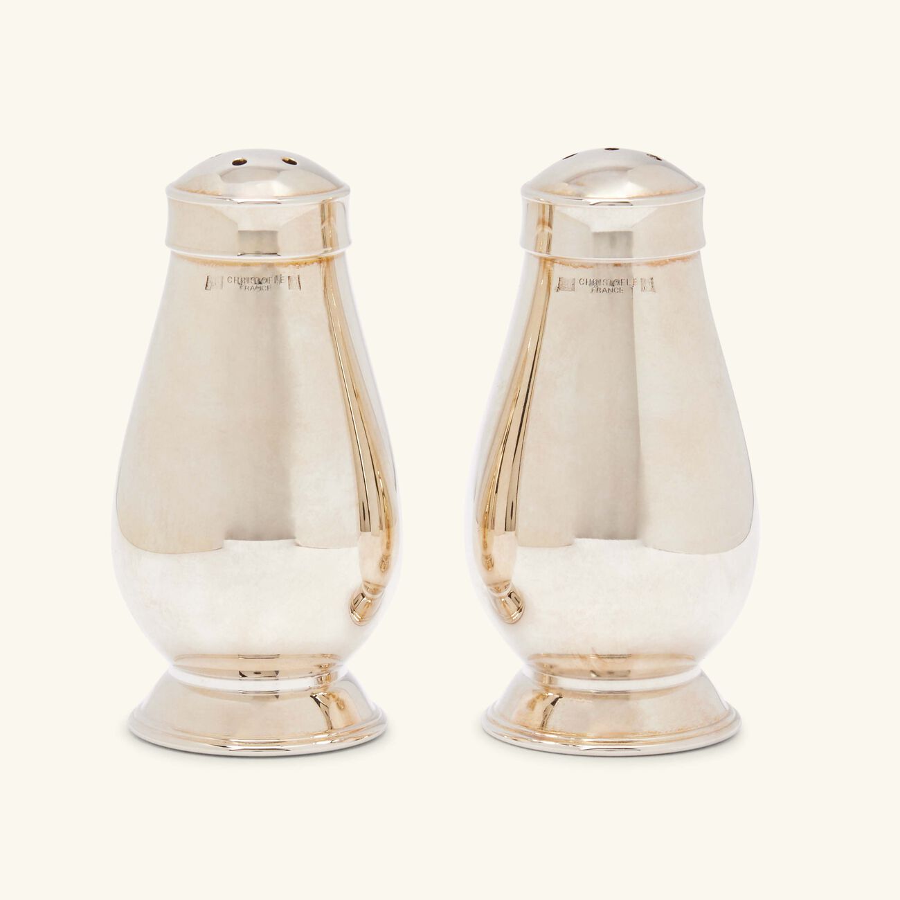 christofle albi salt pepper shakers silver plated