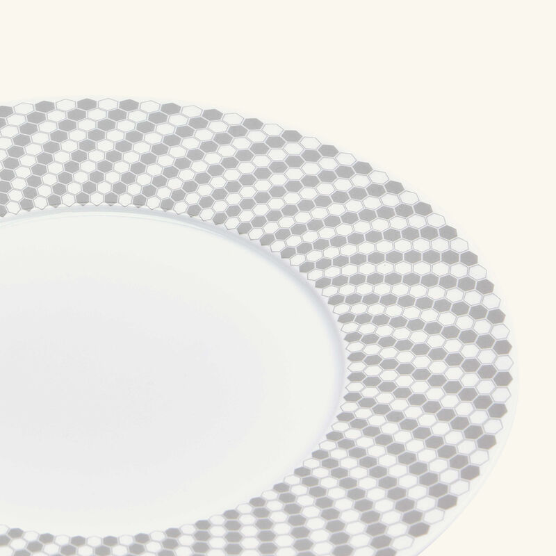 Madison 6 Dessert Plate Round Grey 21cm christofle madison 6 dessert plate round grey 21cm