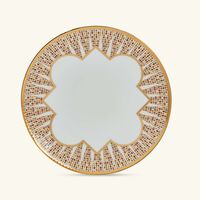 haviland cavalier royal dinner plate round gold 28cm set of 2
