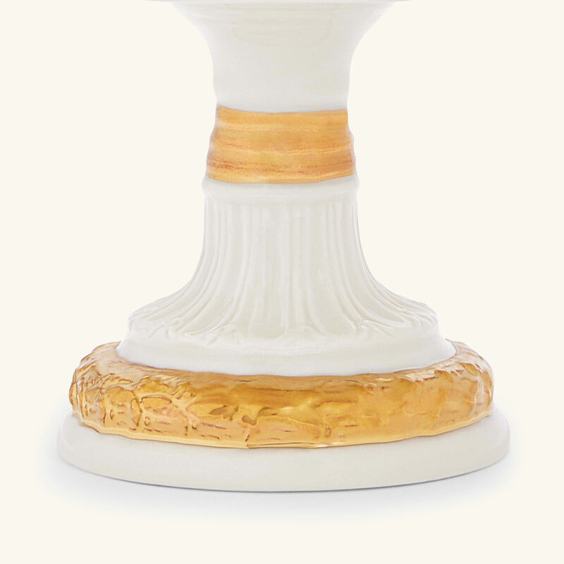 villari taormina footed bowl white