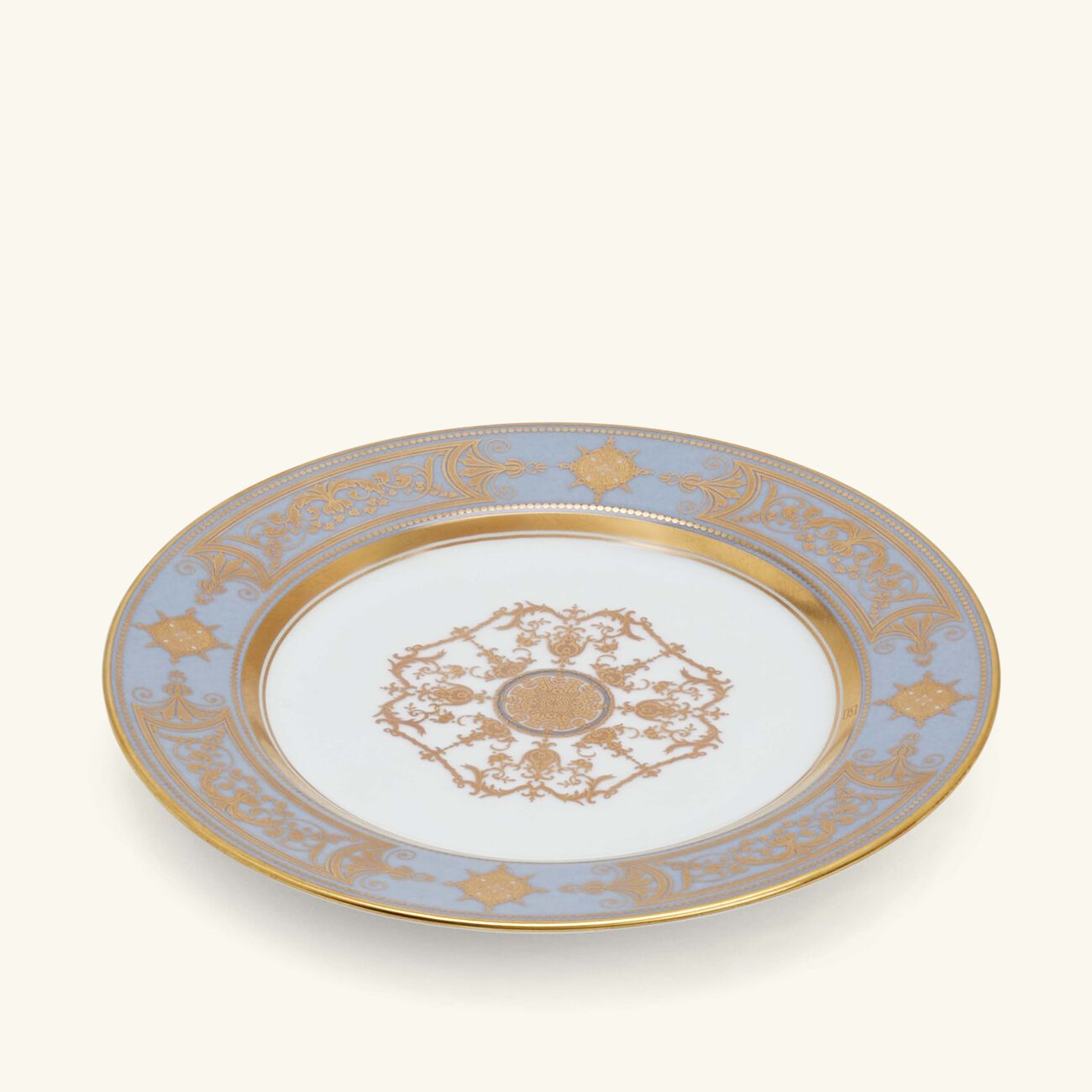bernardaud aux rois bread   butter plate round gold 16cm
