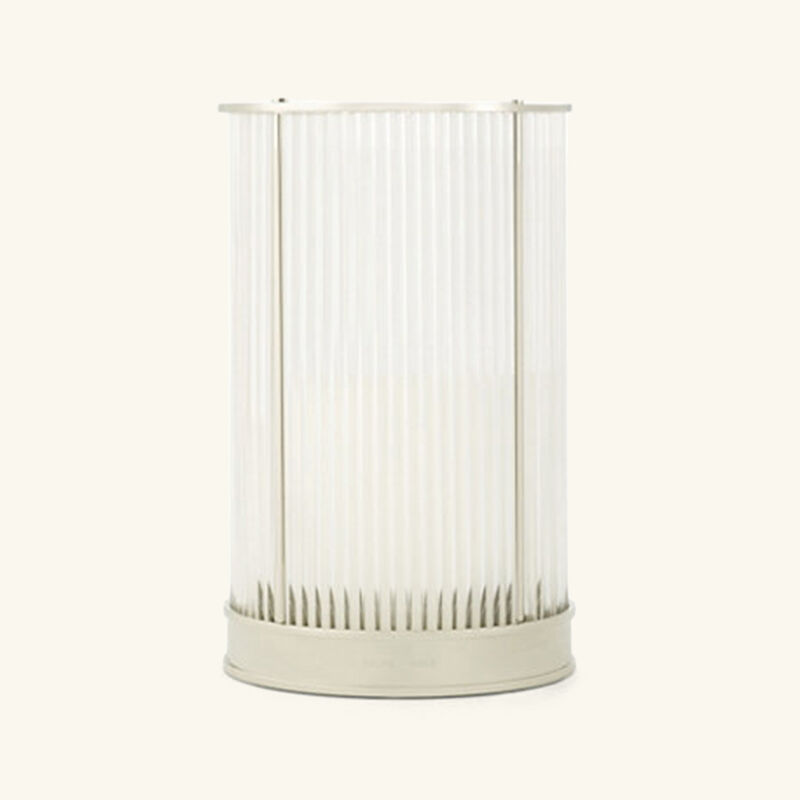 ralph lauren home allen hurricane candle holder silver
