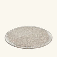 كيم سيبيرت مفرش الأطباق بيفل باللون الفضي