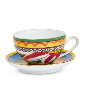 فنجان للشاي مع صحنه من البورسلين, medium