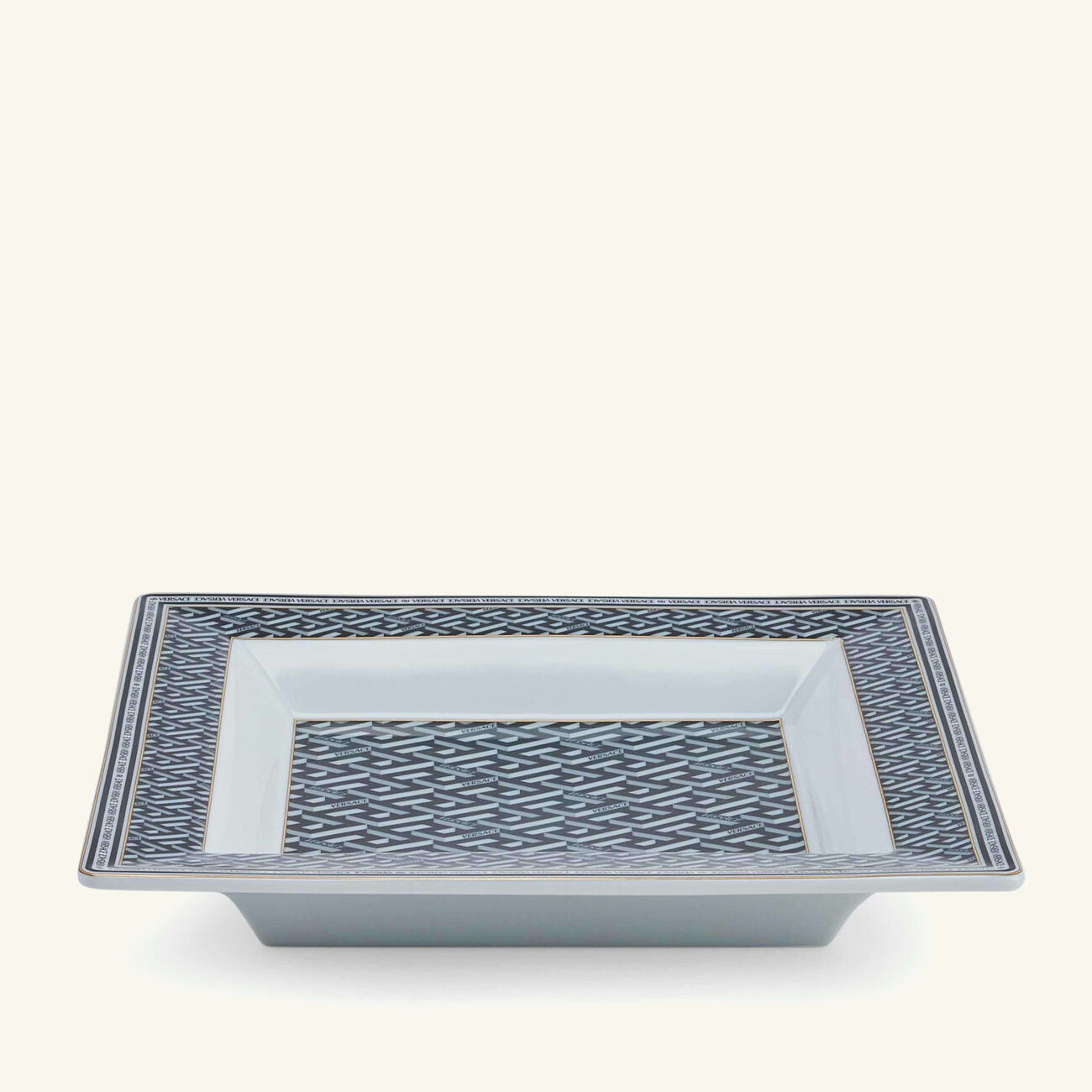 versace la greca signature trinket tray square