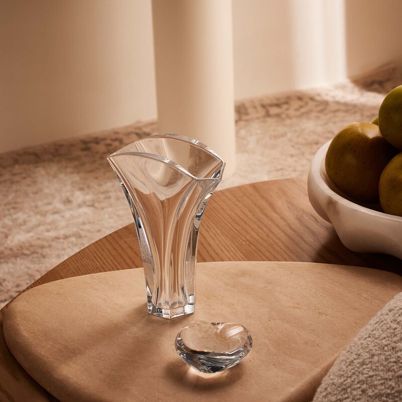 Ginkgo Vase Small Clear baccarat ginkgo vase small clear