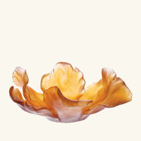 daum tulipe centerpiece amber pink limited edition