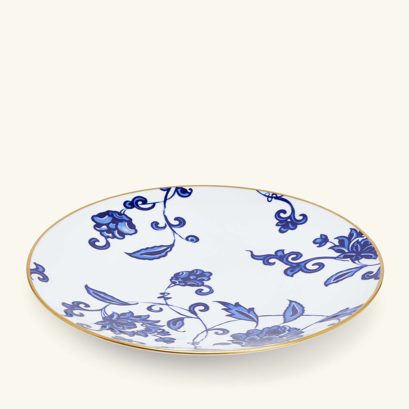 bernardaud prince bleu dinner plate round blue 26cm