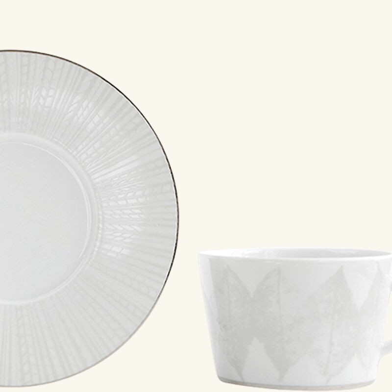 bernardaud silva tea cup   saucer