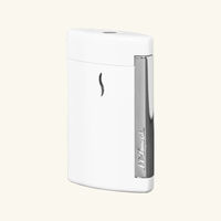 st dupont minijet lighter white