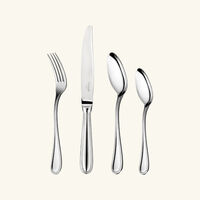 christofle la trousse 4 piece medium sized stainless steel individual set