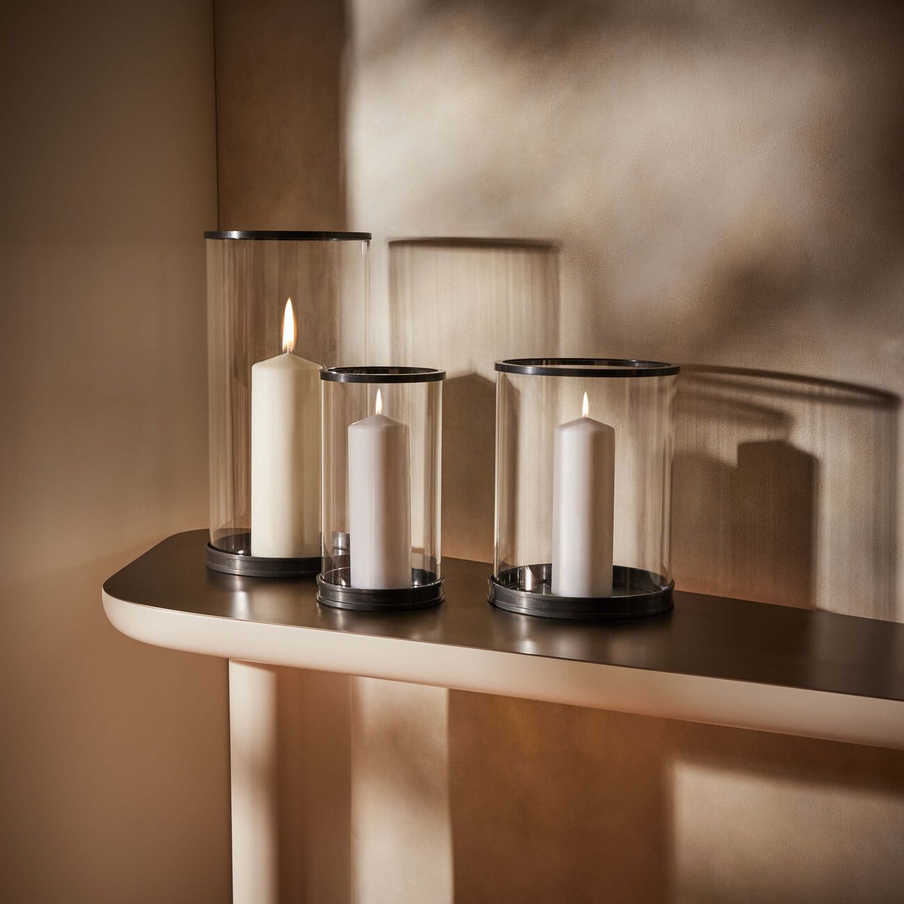 ralph lauren home penthouse modern hurricane candle holder small