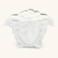 versace medusa grande vase medium white