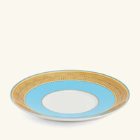 versace blue coin coffee cup saucer blue