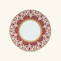 haviland reves du nil pourpre large rim soup plate red 27cm
