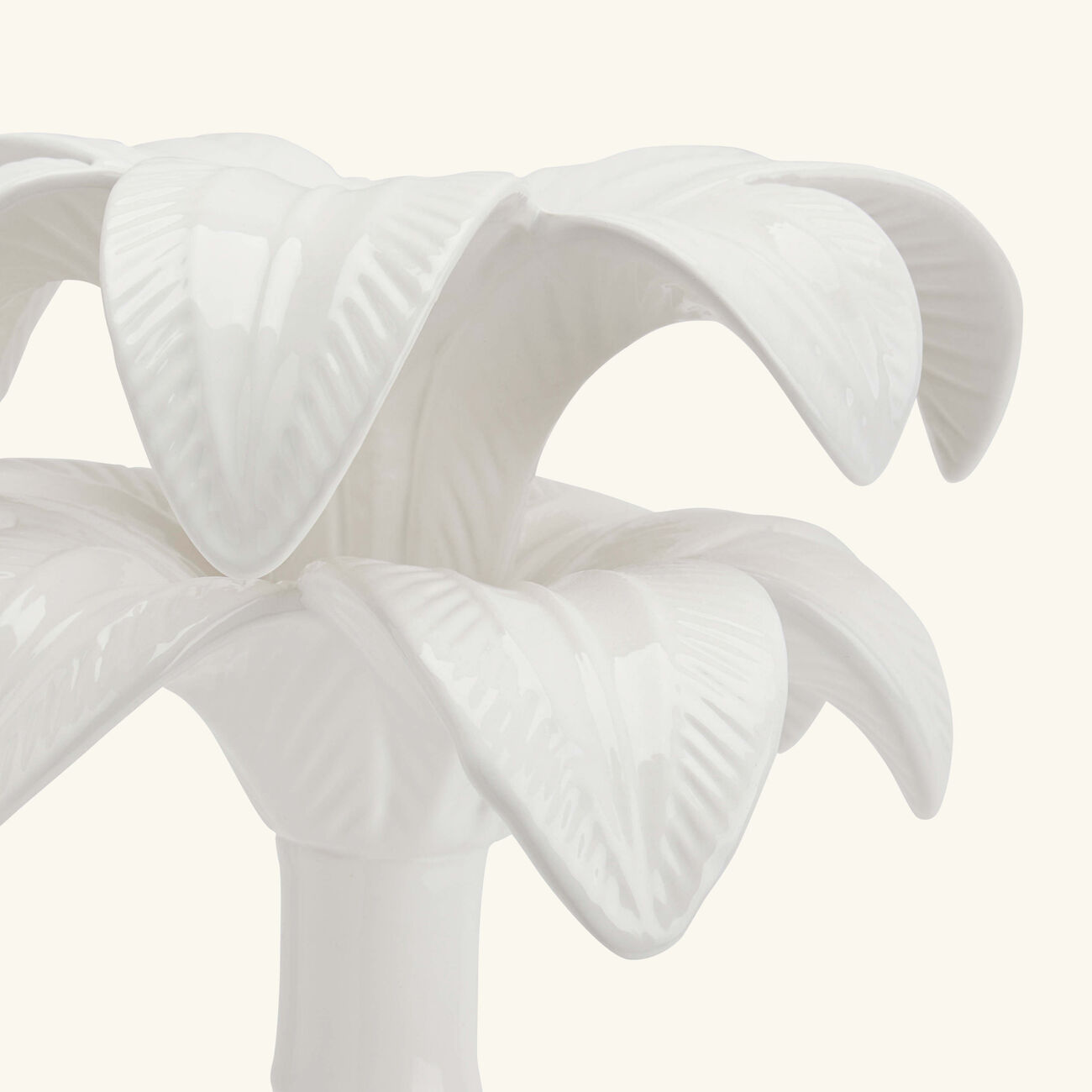 les ottomans palm trees candle holder white