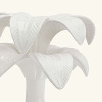 les ottomans palm trees candle holder white