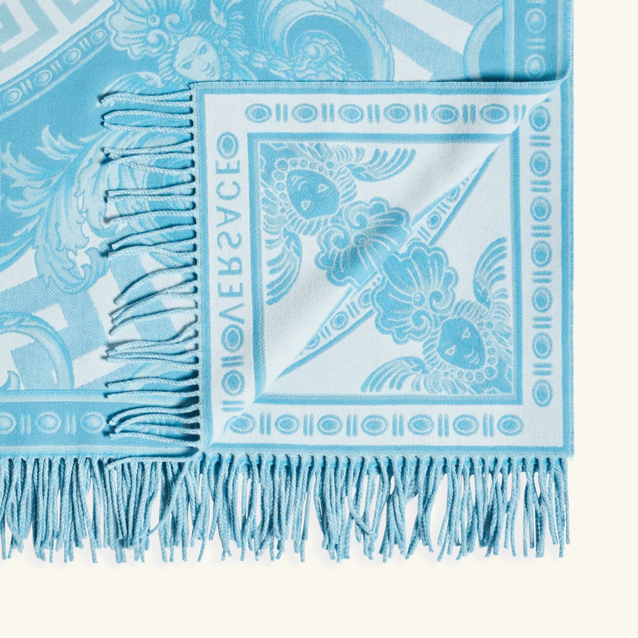 La Coupe Des Dieux Fringed Blanket versace la coupe des dieux fringed blanket