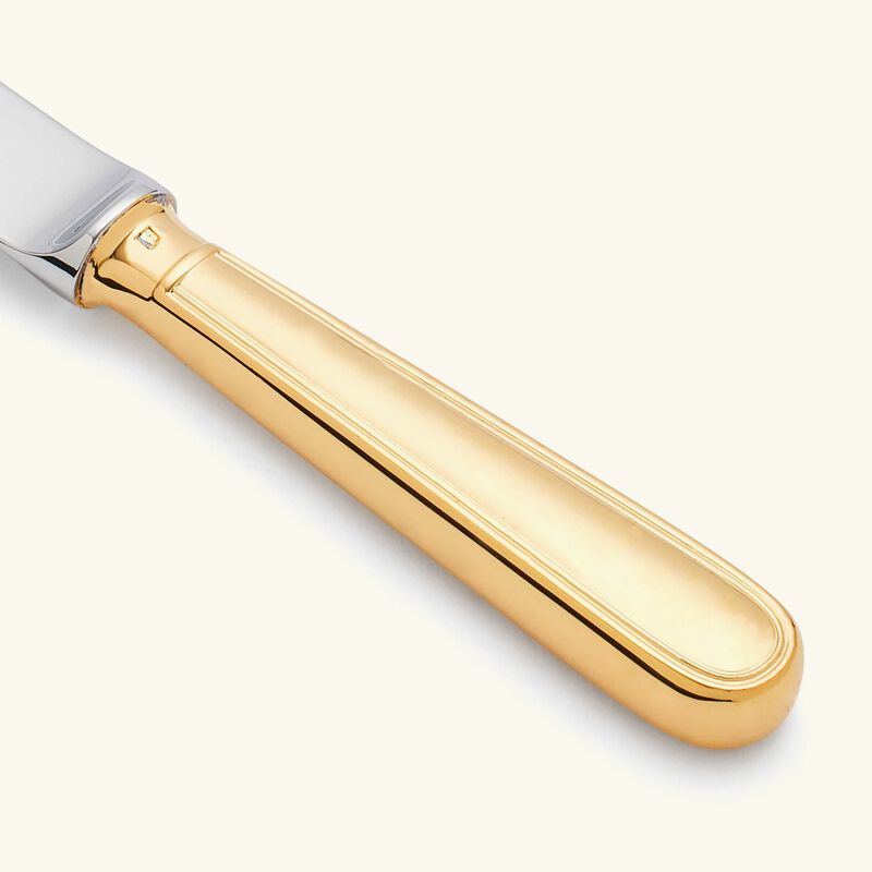 christofle albi cheese knife gold