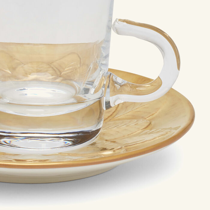 villari peacock tea cup   saucer gold