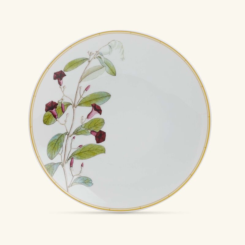 bernardaud jardin indien bread butter plate round green 16cm