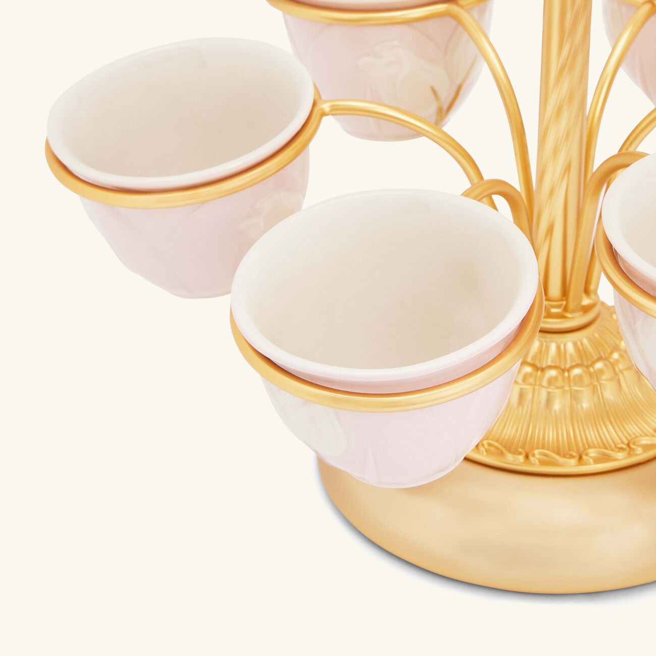 villari tulip coffee cup holder gold