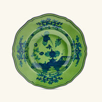 ginori 1735 oriente italiano malachite soup plate green 24cm