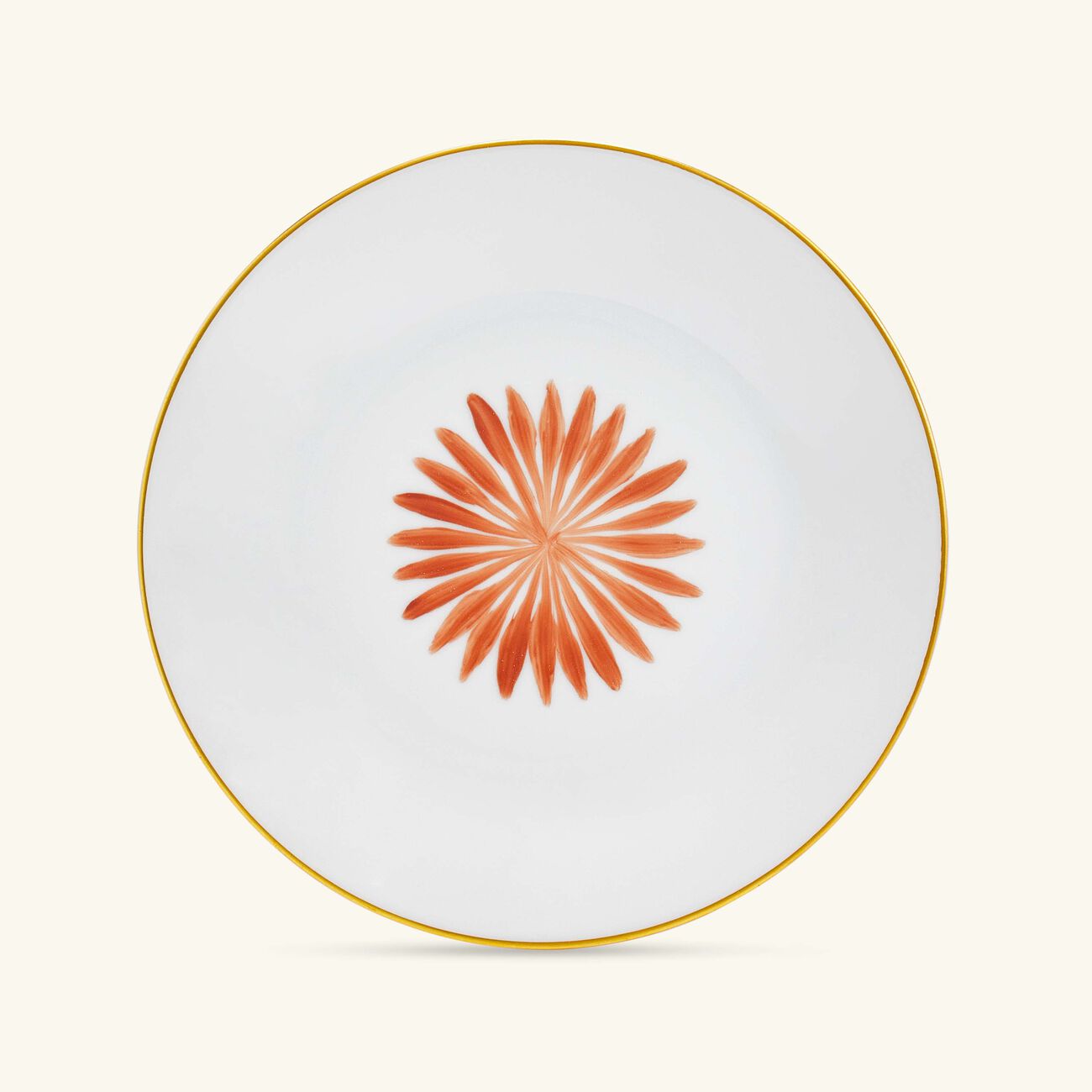 marie daage all e de cypr s bread plate round orange 15cm