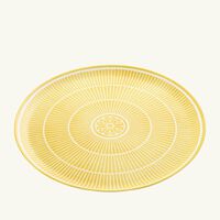 christofle malmaison riviera pie dish round yellow 32 cm
