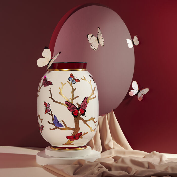 bernardaud exclusive aux papillons vase