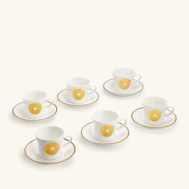 dimlaj qamar tea cup   saucer white set of 6