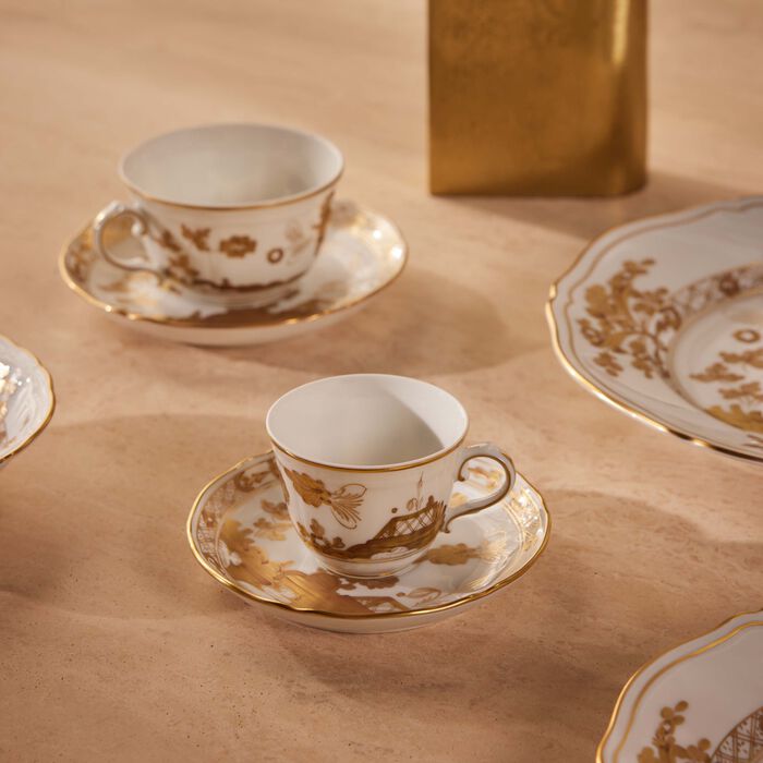 Oriente Italiano Coffee Saucer Gold ginori 1735 oriente italiano coffee saucer gold