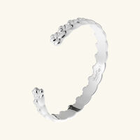 christofle babylone bangle sterling silver size 2