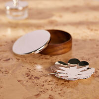 christofle trefle clover trinket tray silver plated