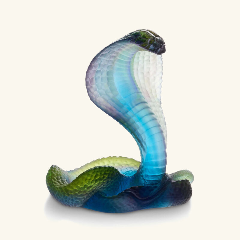 daum naja figurine small blue