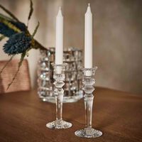 baccarat mille nuits candle holder clear set of 2