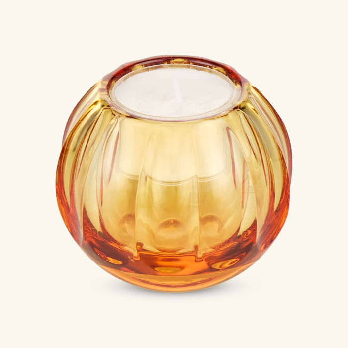 mario cioni   c votive candle holder orange small