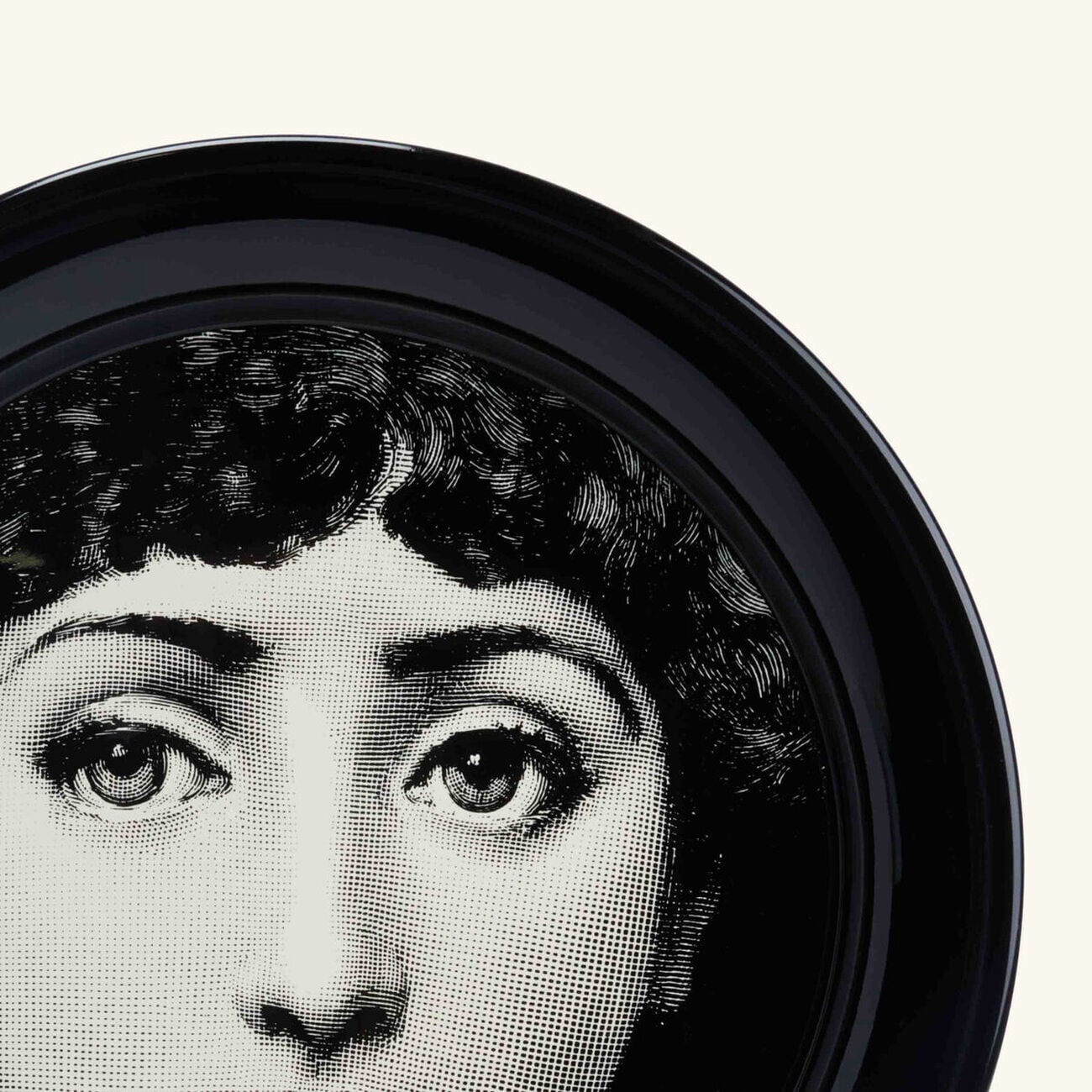 Tema e Variazioni no.1 Tray Round Large Grey Limited Edition fornasetti tema e variazioni no 1 tray round large grey limited edition