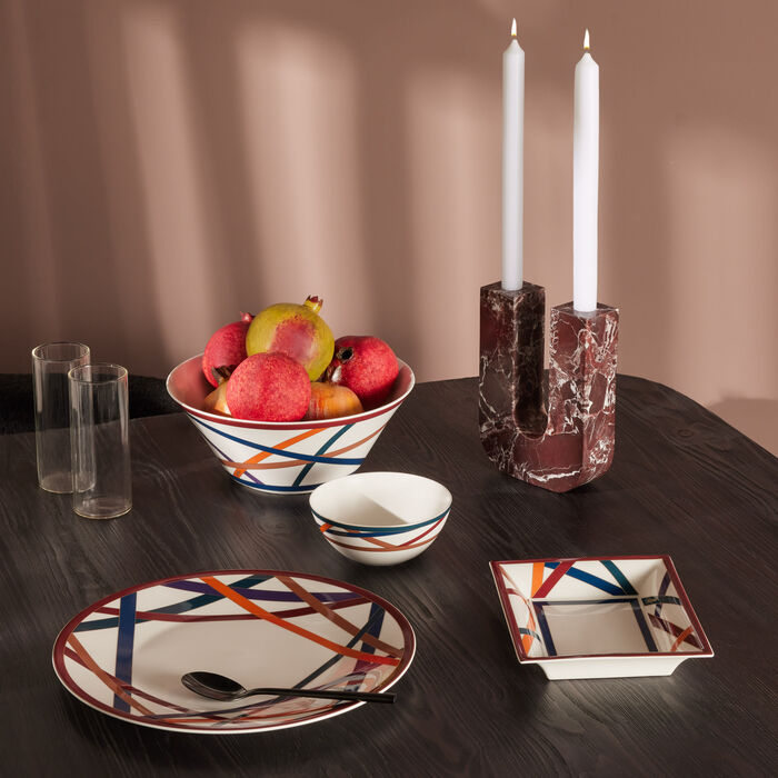 missoni home nastri round serving plate round 32cm